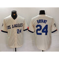 Los Angeles Dodgers #24 Kobe Bryant Number Cream AmberGomez 2024 City Connect Limited Stitched Jerseys