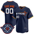 Custom Houston Astros Active Player Navy AmberGomez 2025 City Connect Limited Stitched Jersey