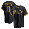 Pittsburgh Pirates #10 Bryan Reynolds Black AmberGomez 2026 City Connect Stadium Jersey
