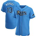 Tampa Bay Rays #13 Manuel Margot Light Blue AmberGomez Alternate Jersey