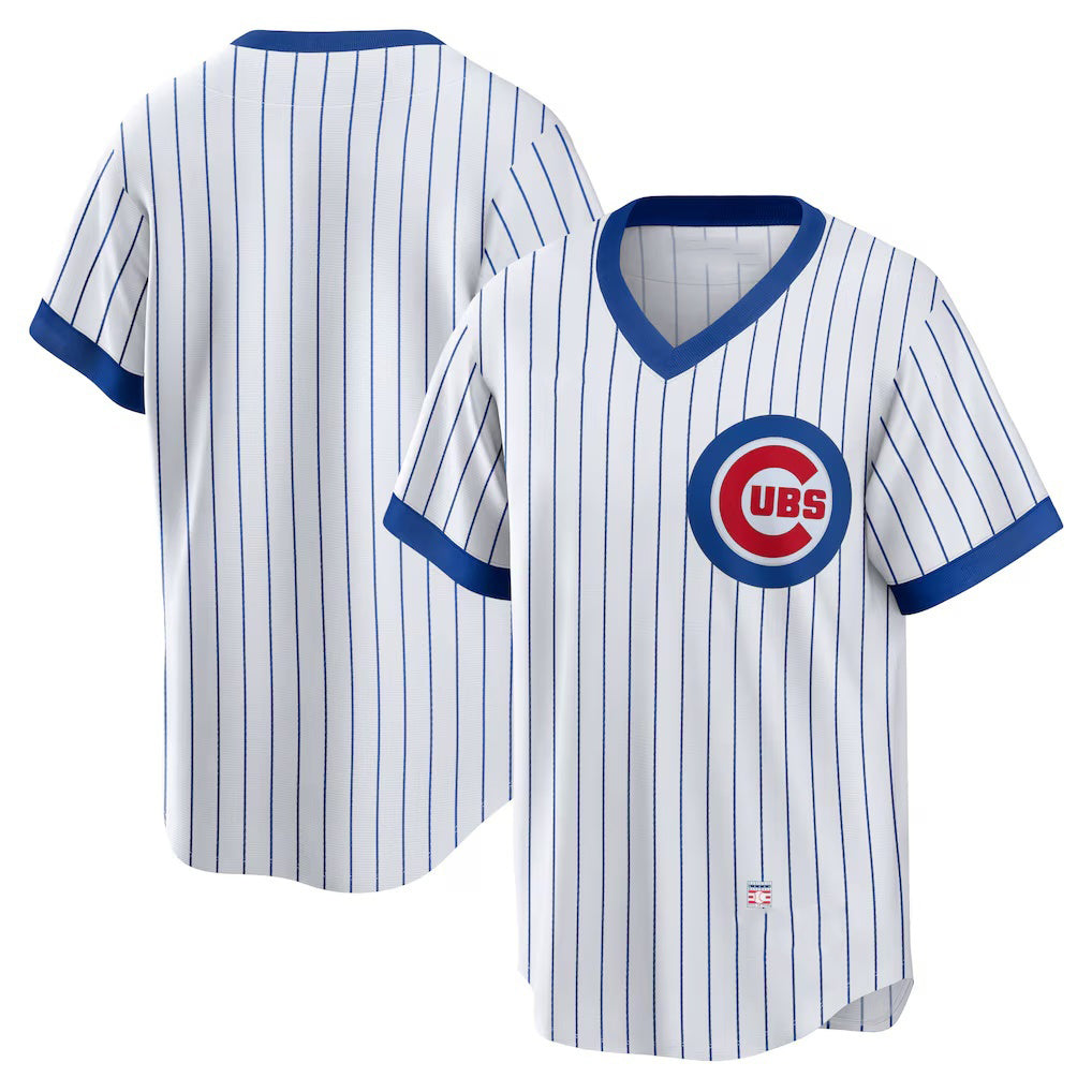 Chicago Cubs White AmberGomez Home Cooperstown Collection Team Jersey