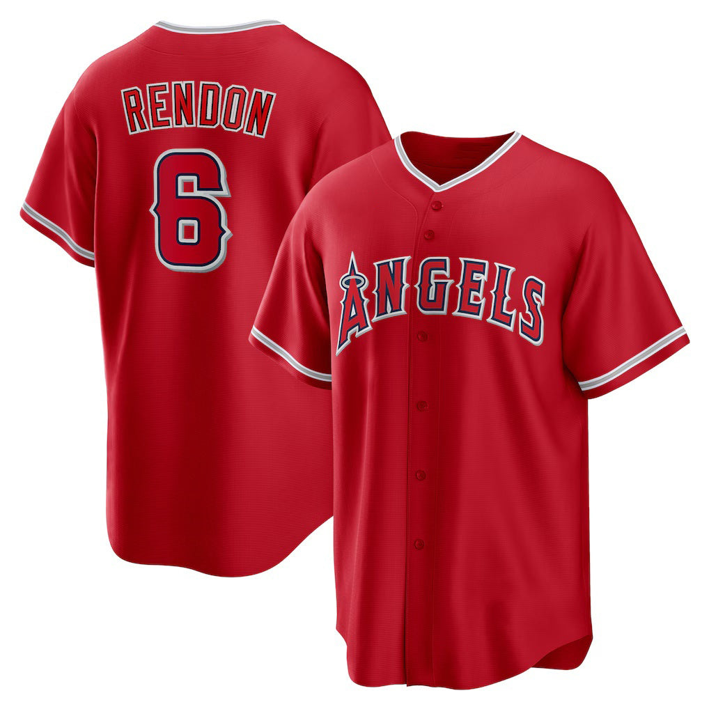 Los Angeles Angels #6 Anthony Rendon Red AmberGomez Alternate Replica Player Name Jersey