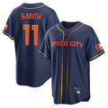 Houston Astros #11 Cam Smith Player Navy AmberGomez City Connect Home Game Stitched Jerseys