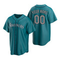Custom Seattle Mariners Aqua AmberGomez Stitched Cool Base Jersey