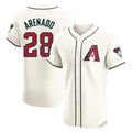 Arizona Diamondbacks #28 Nolan Arenado Player Cream AmberGomez Limited Elite Home Game Stitched Jerseys