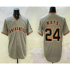 San Francisco Giants #24 Willie Mays Grey AmberGomez Limited Stitched Jersey