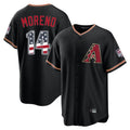 Arizona Diamondbacks #14 Gabriel Moreno Player Black AmberGomez USA 250 Fourth of July Game Home Stitched Jerseys