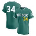 Boston Red Sox #34 David Ortiz Player Green AmberGomez City Connect Limited Elite Home Game Stitched Jerseys1