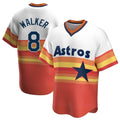 Houston Astros #8 Christian Walker Player Rainbow Cooperstown Collection AmberGomez T-shirt Stitched Jerseys