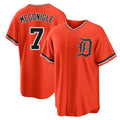 Detroit Tigers #7 Kevin McGonigle Player Orange AmberGomez Home Game Stitched Jerseys