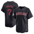 Cleveland Guardians #7 George Valera Player Navy AmberGomez Limited Home Game Stitched Jerseys