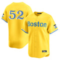 Boston Red Sox #52 Wilyer Abreu Player Yellow AmberGomez Limited Home Game Stitched Jerseys1