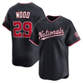 Washington Nationals #29 James Wood Navy AmberGomez Alternate Limited Player Jersey