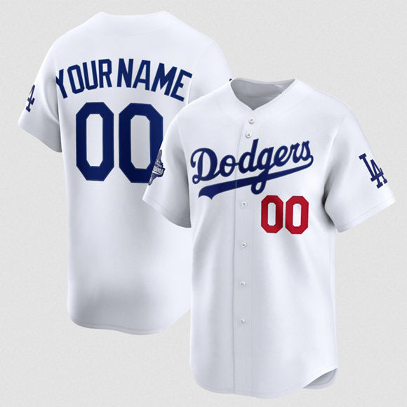 Custom Los Angeles Dodgers ACTIVE PLAYER White AmberGomez 2025 Champions Stitched Jersey