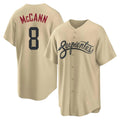 Arizona Diamondbacks #8 James McCann Player Tan AmberGomez City Connect Home Game Stitched Jerseys