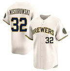 Milwaukee Brewers #32 Jacob Misiorowski Cream AmberGomez 2025 Limited Stitched Jersey