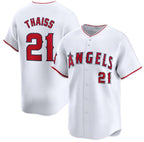 Los Angeles Angels #21 Matt Thaisse White AmberGomez Home Limited Stitched Jersey