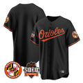 Baltimore Orioles Black AmberGomez 30th Anniversary of 2131 Home Game Blank Player Stitched Jerseys