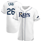 Tampa Bay Rays #26 Ji-Man Choi White AmberGomez Home Jersey
