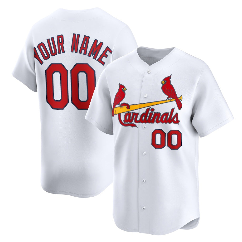 Custom St. Louis Cardinals White AmberGomez Home Limited Jersey