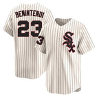 Chicago White Sox #23 Andrew Benintendi Player Cream AmberGomez Cooperstown Collection Limited Home Stitched Jerseys
