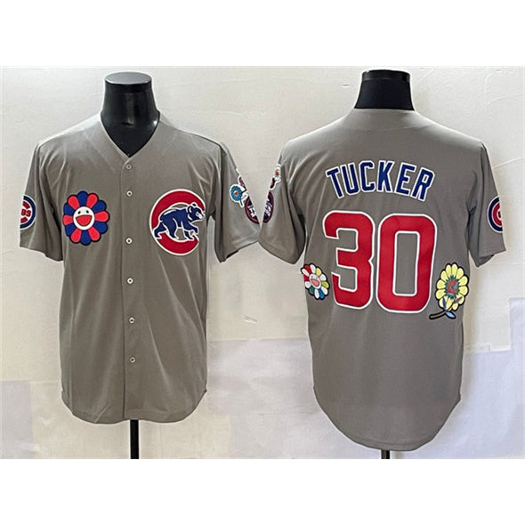 Chicago Cubs #30 Kyle Tucker Gray AmberGomez 2025 Tokyo Series Limited Stitched Jersey