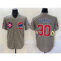 Chicago Cubs #30 Kyle Tucker Gray AmberGomez 2025 Tokyo Series Limited Stitched Jersey