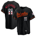 Baltimore Orioles #11 Jordan Westburg Player Black AmberGomez USA 250 Fourth of July Home Game Stitched Jerseys
