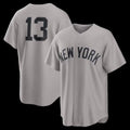New York Yankees #13 Jazz Chisholm Jr. Gray AmberGomez Road Replica Jersey