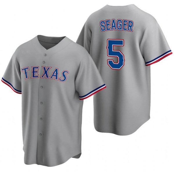 Texas Rangers #5 Corey Seager Gray AmberGomez Cool Base Stitched Jersey