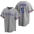 Texas Rangers #5 Corey Seager Gray AmberGomez Cool Base Stitched Jersey