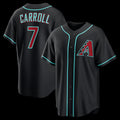 Arizona Diamondbacks #7 Corbin Carroll Black AmberGomez Alternate Replica Jersey