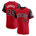 Chicago White Sox #20 Miguel Vargas Player Red AmberGomez City Connect Limited Elite Home Stitched Jerseys