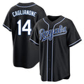 Kansas City Royals #14 Jac Caglianone Player Black AmberGomez Carbon Fashion Home Game Stitched Jerseys