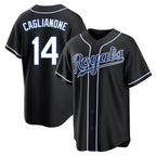 Kansas City Royals #14 Jac Caglianone Player Black AmberGomez Carbon Fashion Home Game Stitched Jerseys