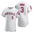 Los Angeles Angels #3 Waylor Ward White AmberGomez Flex Base Stitched Jersey