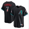 Arizona Diamondbacks #7 Corbin Carroll Player Black AmberGomez USA 250 Fourth of July Home Game Stitched Jerseys