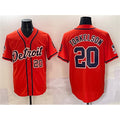 Detroit Tigers #20 Spencer Torkelson Orange AmberGomez With Patch Vapor Premier Limited Stitched Jersey