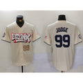 New York Yankees #99 Aaron Judge Cream AmberGomez Limited Stitched Jerseys