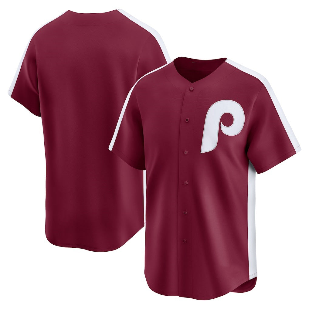 Philadelphia Phillies Maroon AmberGomez Throwback Cooperstown Collection Limited Jersey