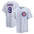 Chicago Cubs #9 Miguel Amaya White AmberGomez Home Replica Jersey