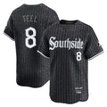 Chicago White Sox #8 Kyle Teel Player Black AmberGomez City Connect Limited Home Stitched Jerseys
