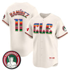 Cleveland Guardians #11 Jos¨¦ Ram¨ªrez Cream AmberGomez Mexico Vapor Premier Limited Stitched Jersey