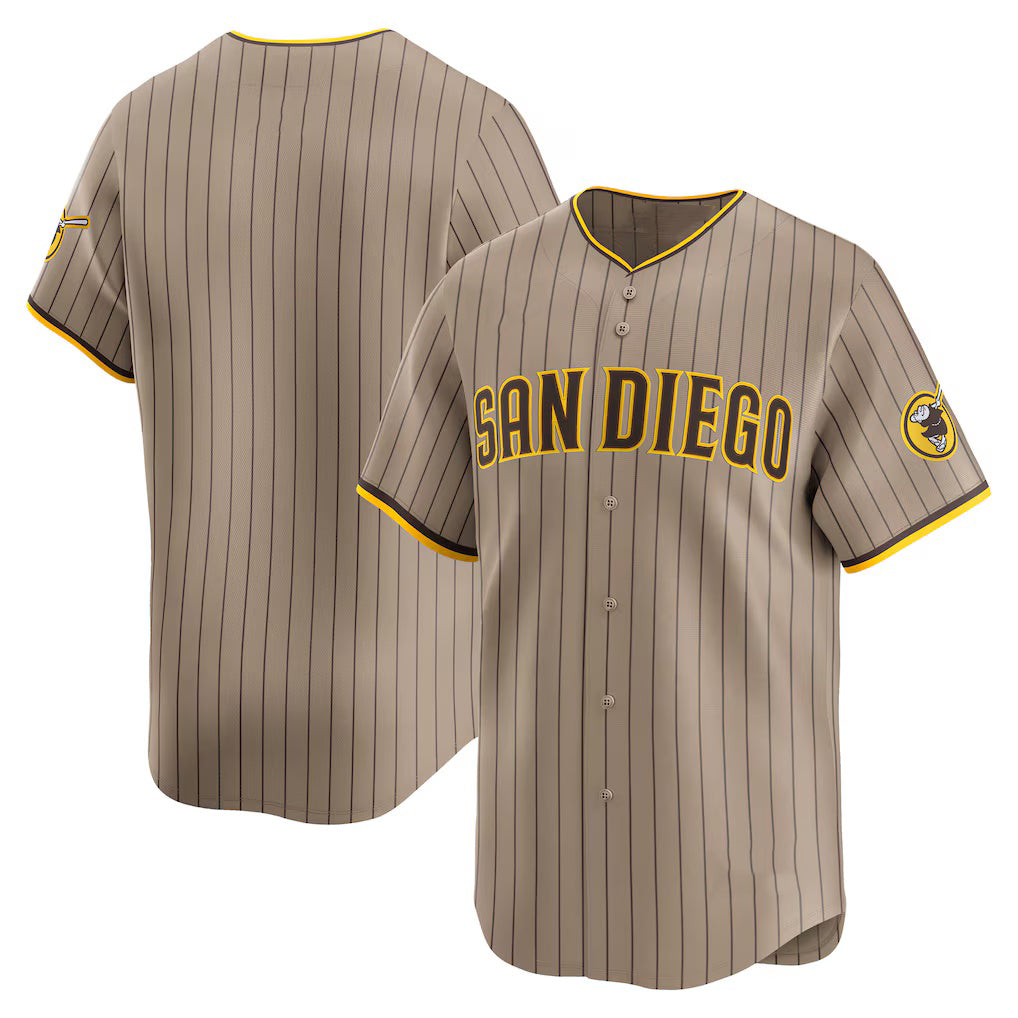 San Diego Padres Khaki AmberGomez Alternate Limited Jersey