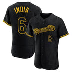 Kansas City Royals #6 Jonathan India Player Black AmberGomez Snake Skin City Limited Elite Stitched Jerseys