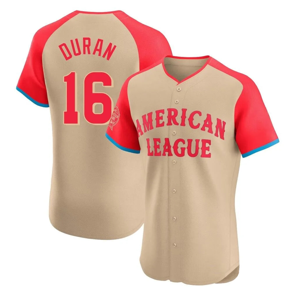 Boston Red Sox #16 Jarren Duran Player Cream AmberGomez All-Star Short-Sleeved Limited Elite Home Game Stitched Jerseys