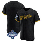 Los Angeles Dodgers Blank Player Black AmberGomez Snake Skin City Limited Elite Home World Series Meet Stitched Jerseys