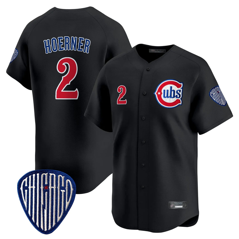 Chicago Cubs #2 Nico Hoerner Player Black AmberGomez Vapor Premier Limited Home Stitched Jerseys