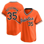 Baltimore Orioles #35 Adley Rutschman Player Orange AmberGomez T-shirt Limited Home Game Stitched Jerseys
