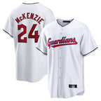 Cleveland Guardians #24 Triston McKenzie Player White AmberGomez Home Game Stitched Jerseys